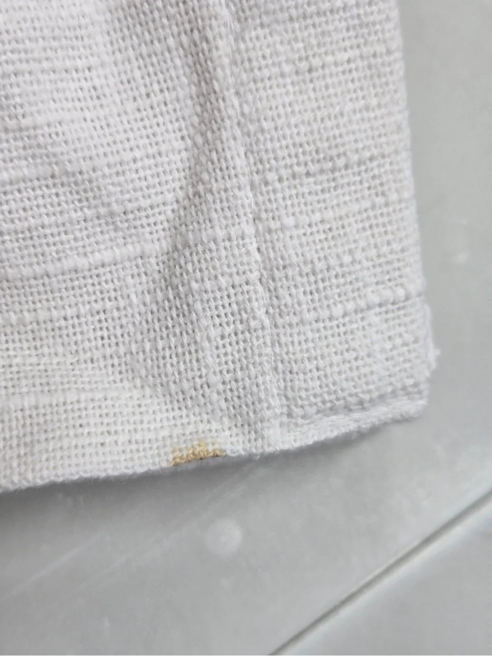 QUINCE Set Of 2 48x84 Cotton Slub Blackout Curtains White 0750